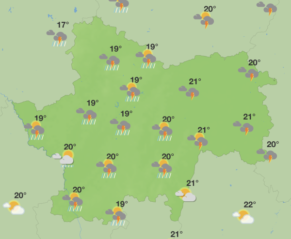 Encore des risques orageux ce mardi en Saône et Loire