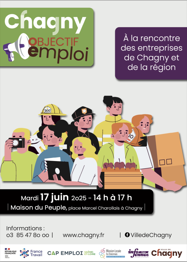 Un mini salon de l'emploi organisé à Chagny le mardi 17 juin