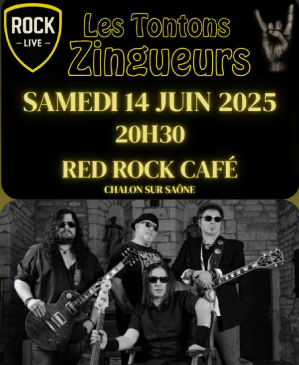 Les Tontons Zingueurs en concert au Red Rock Café ce samedi 14 juin