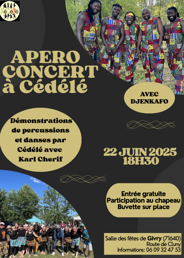 Apéro-concert avec Cédélé ce dimanche à Givry