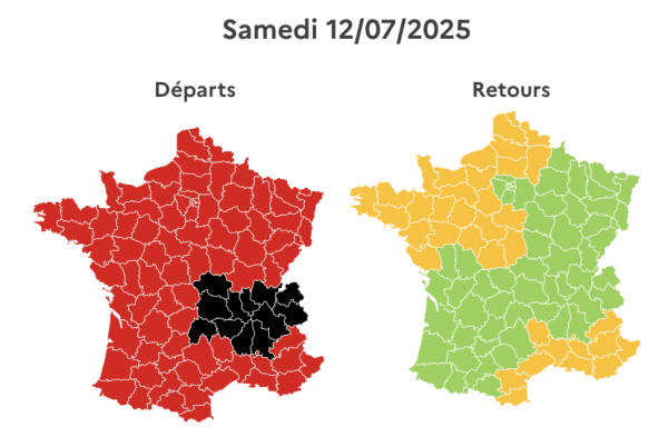 Départs en vacances : vendredi et samedi classés rouge partout en France pour le week-end du 14 juillet...