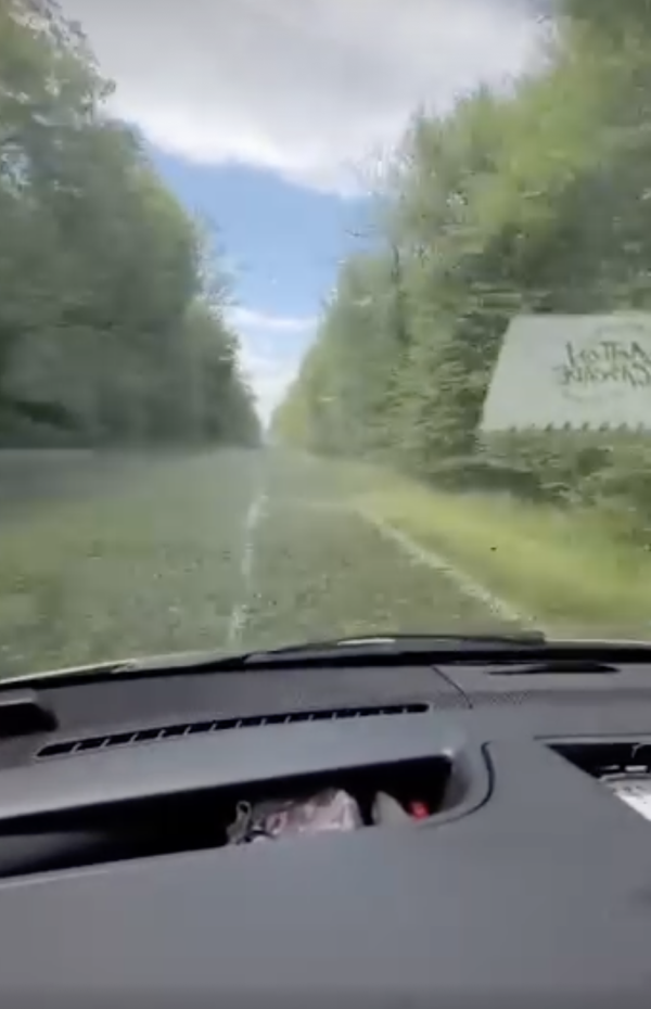 Impressionnante traversée des bois de La Ferté après l'orage de ce dimanche 