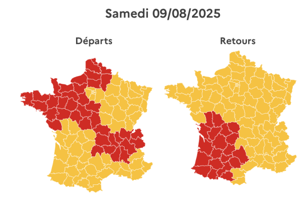 Un pic à plus de 1200 km de bouchons sur les routes, l’A7 parmi les axes les plus encombrés