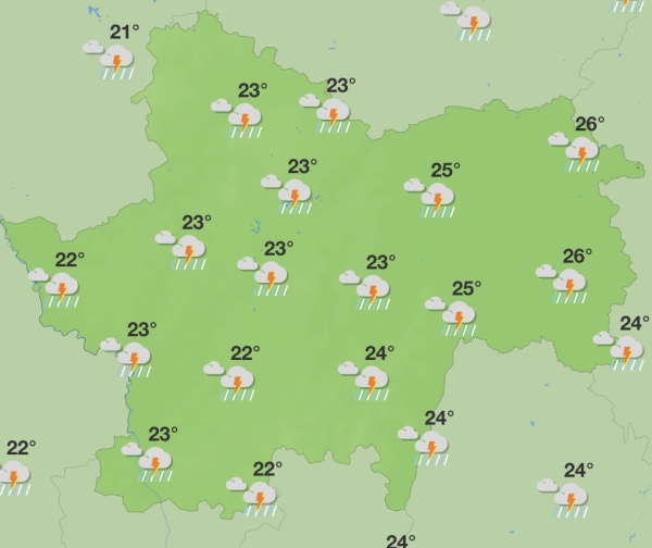 Orages violents ce mardi : Météo France place 68 départements en vigilance dont la Saône et Loire 