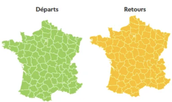 Les routes encore chargées dans le sens des retours ce dimanche