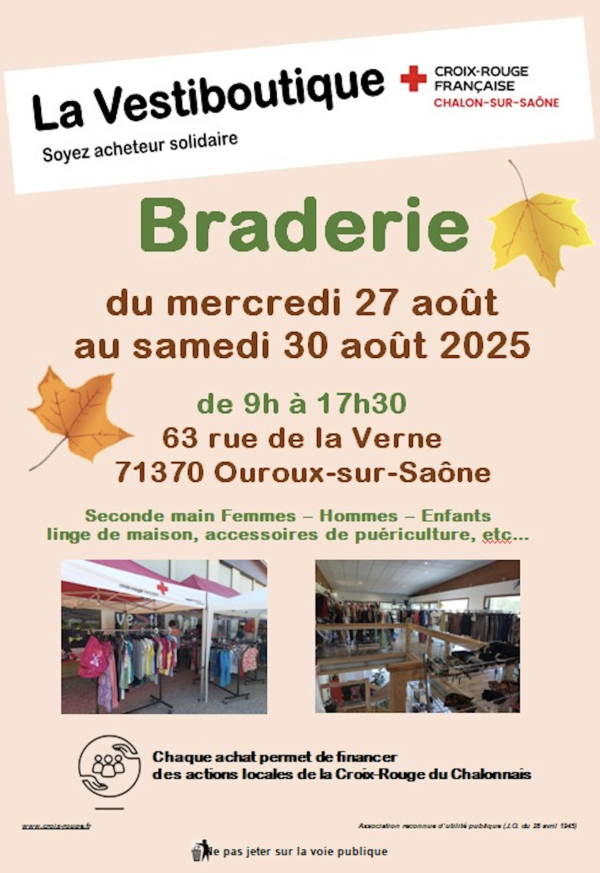L'heure de la grande braderie à la Vestiboutique de la Croix-Rouge 