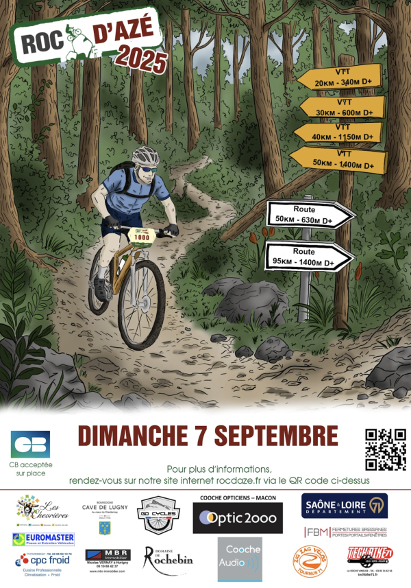 Participez au 13ème Roc d'Azé !  7 septembre à Azé 