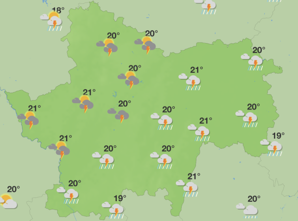 Encore beaucoup pluie ce jeudi en Saône et Loire mais la vigilance orange est levée 
