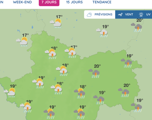 Une nouvelle journée orageuse jeudi... mais le week-end devrait être sympa en Saône et Loire 