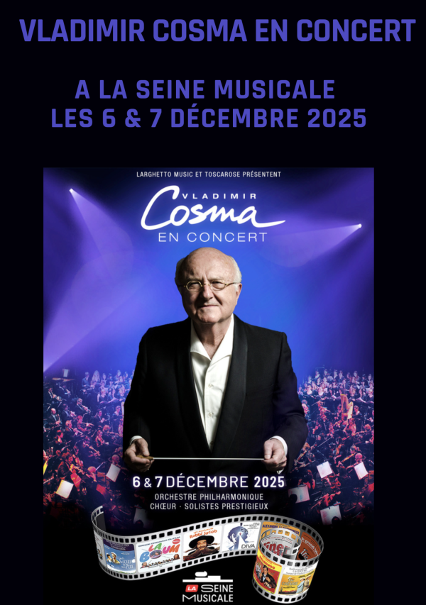 Vladimir Cosma en concert à La Scène Musicale - les billets sont en vente 