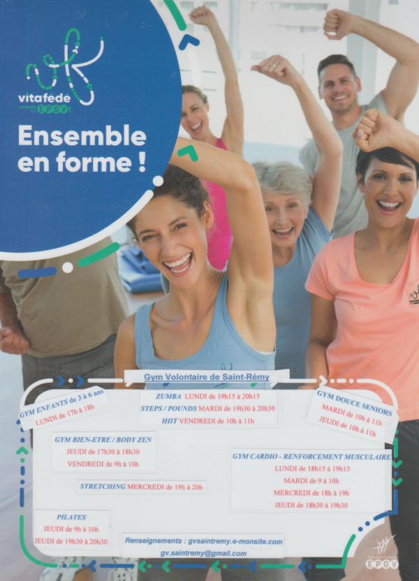 La gymnastique volontaire reprend ses activités à Saint-Rémy le 8 septembre 