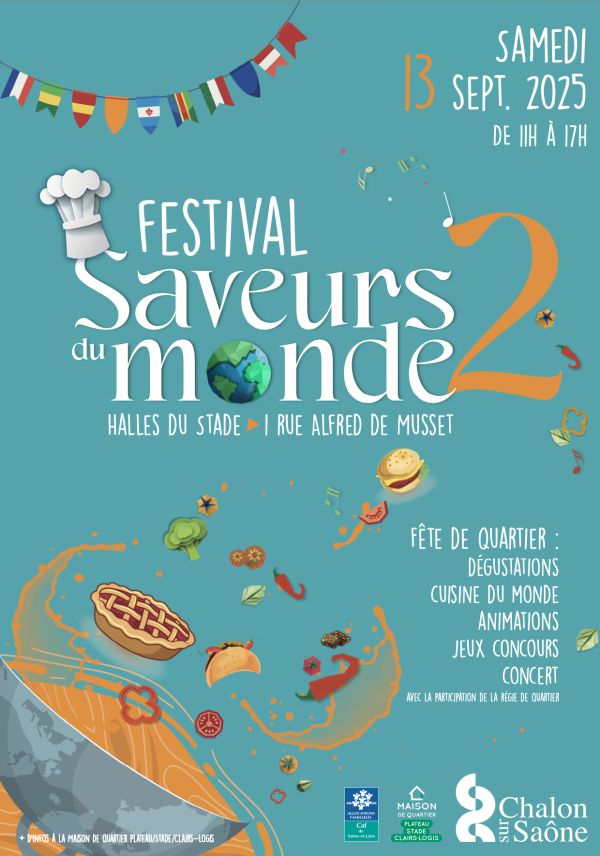 Le Festival Saveurs du monde vous donne rendez-vous samedi 13 septembre 