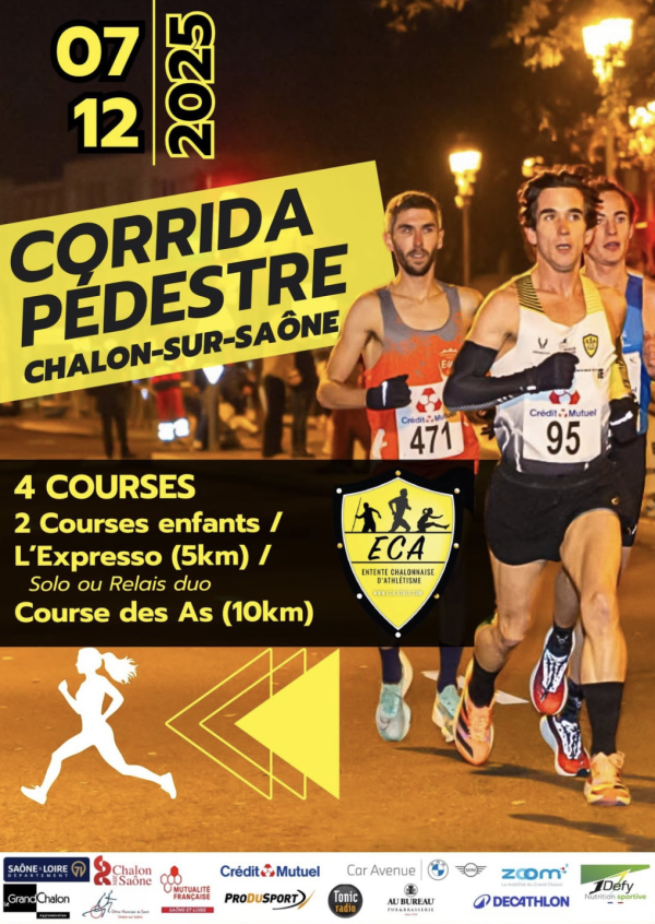 CORRIDA PEDESTRE CHALON - Les inscriptions sont ouvertes 