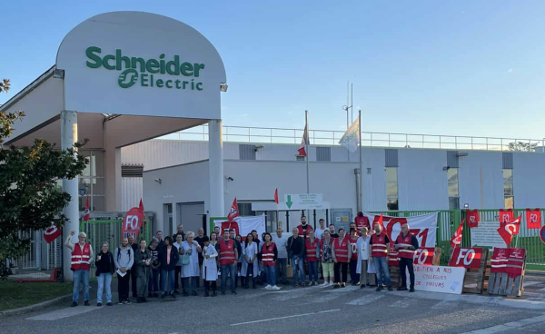 Schneider Electric débraye ce lundi matin en soutien aux sites de Privas et Montélimar... et face aux interrogations sur l'avenir