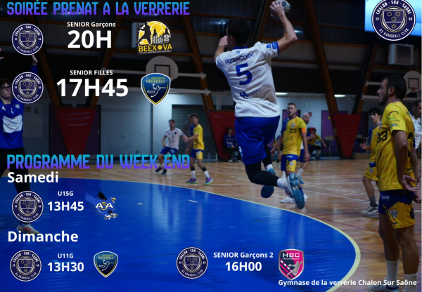 HANDBALL - Un week-end riche en rencontres pour les Chalonnais 