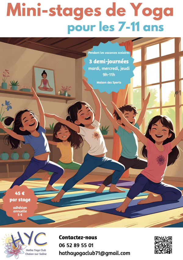 Mini-stages yoga pour les 7-11 ans pendant les vacances de la Toussaint 