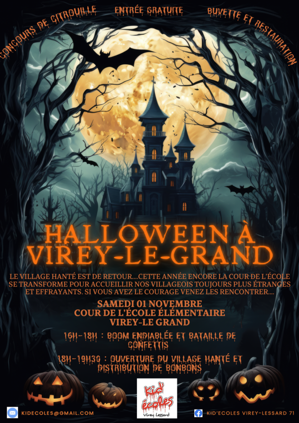 Le 1er novembre, Virey-le-Grand sera en mode halloween 