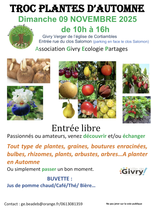 Le troc'plantes de Givry vous attend ce samedi 