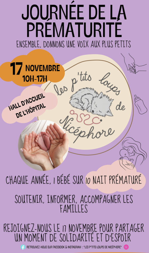 HOPITAL DE CHALON - La journée de la prématurité est organisée le 17 novembre 