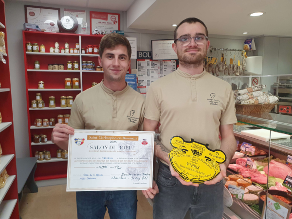 Au Tendre Charolais à Givry, une génisse Premier Prix à Saint Christophe en Brionnais proposée 