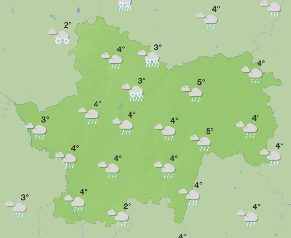 Premiers flocons de neige de la saison en Saône et Loire et net rafraîchissement dans les jours à venir 