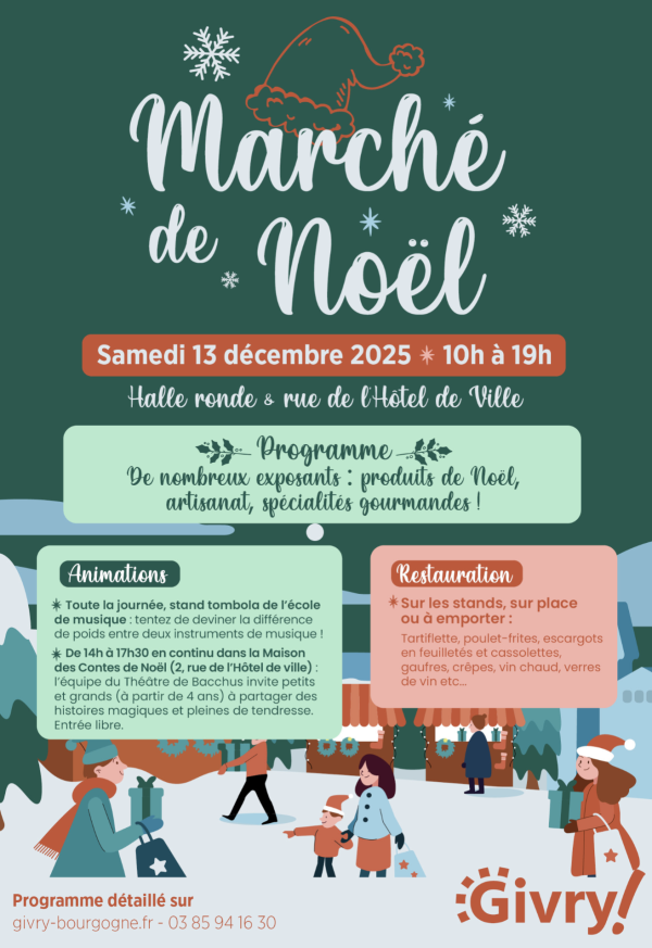 Givry en lumières : fêtez la magie de Noël ! Programme des festivités de fin d'année