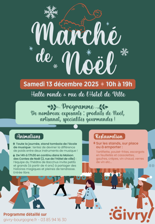 Le marché de Noël de Givry vous attend le samedi 13 décembre 