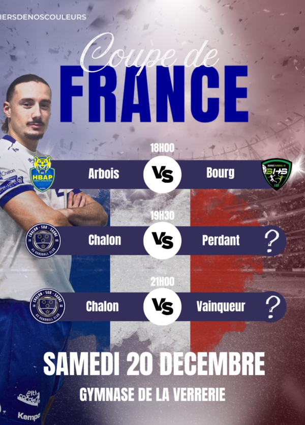 COUPE DE FRANCE HANDBALL - Chalon reçoit à la Verrerie une triangulaire 