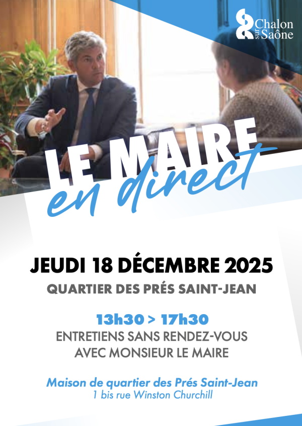 MAIRE EN DIRECT - Gilles Platret sera aux Près Saint Jean ce jeudi 