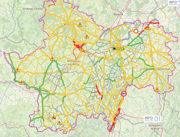 NEIGE - VERGLAS - Attention, un grand nombre de routes en Saône et Loire verglacées 