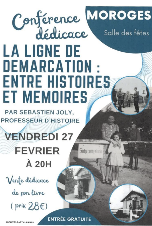 Conférence autour de la ligne de démarcation le 27 février à Moroges