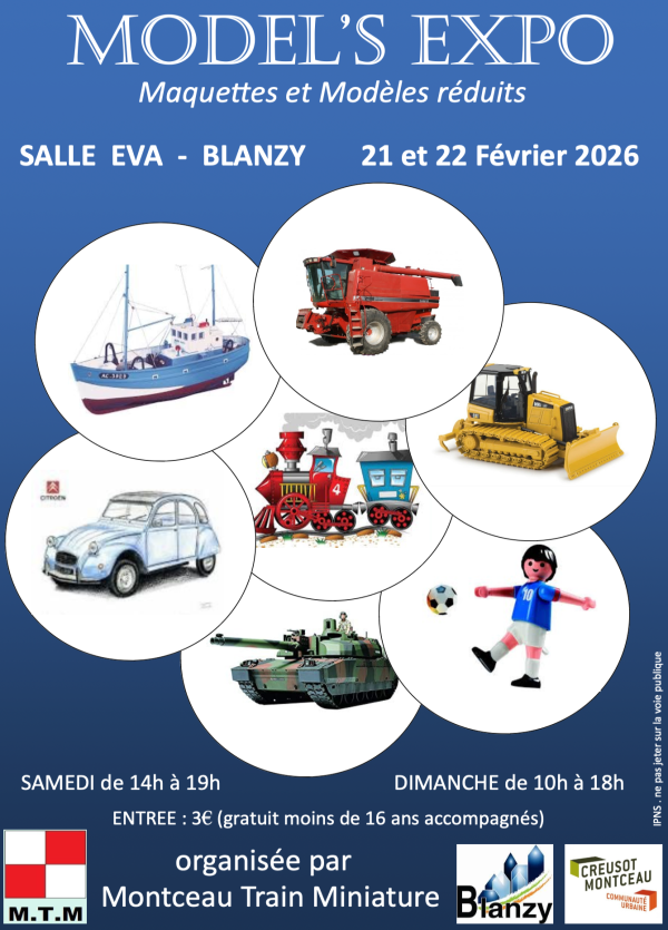 « Model’s Expo », salon de la maquette et du modèle réduit, vous attend ce week-end à Blanzy