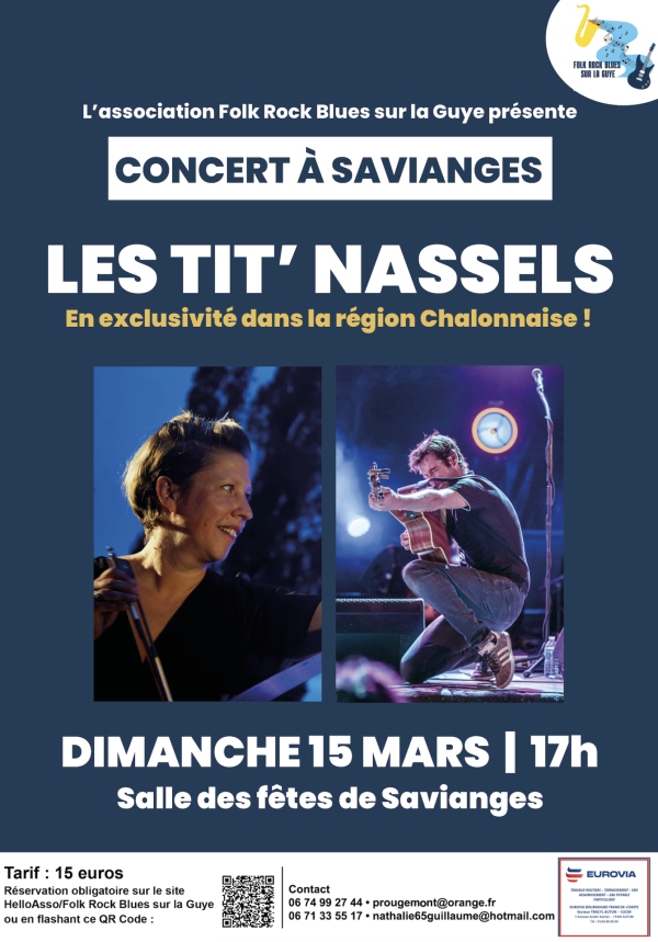 Concert à Savianges le 15 mars prochain 