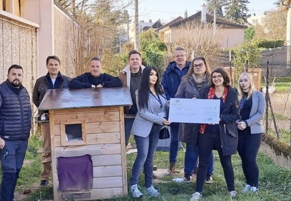 Un joli cadeau offert à l'association Cesar 