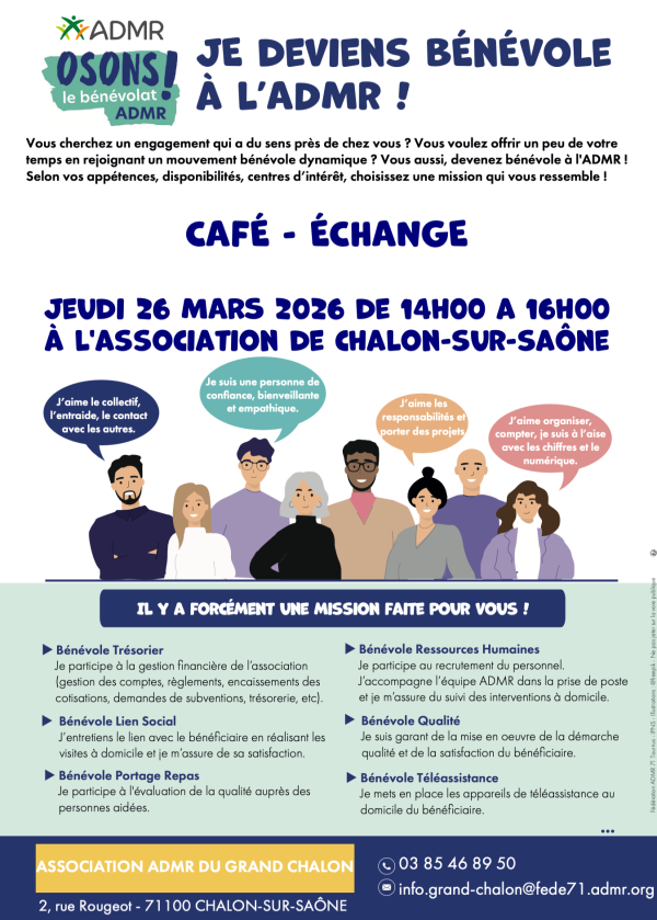 Le réseau ADMR organise des rencontres conviviales autour d’un café