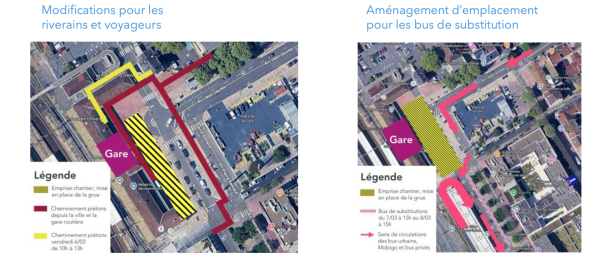 Des travaux d’envergure en gare de Chalon-sur-Saône durant 3 week-ends au mois de mars