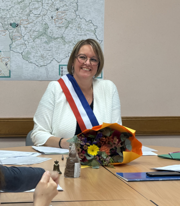 Elisabeth Roblot, vice-Présidente du département, officiellement maire de Lessard en Bresse