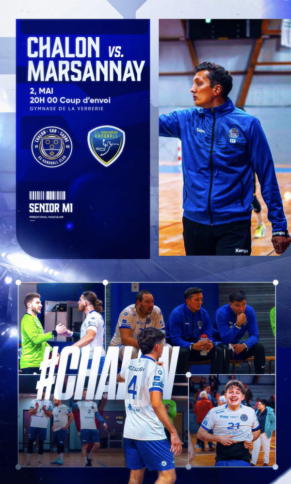 HANDBALL - Chalon reçoit Marsannay ce samedi à la Verrerie 