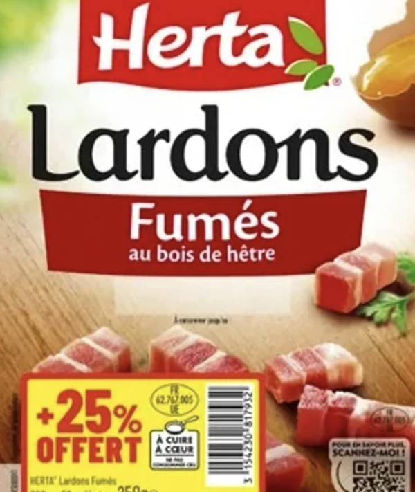 Des lardons Herta rappelés dans toute la France pour risque de salmonellose  