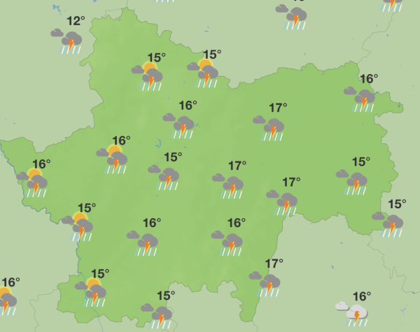 Coups de tonnerre et orages ce mardi en Saône et Loire 