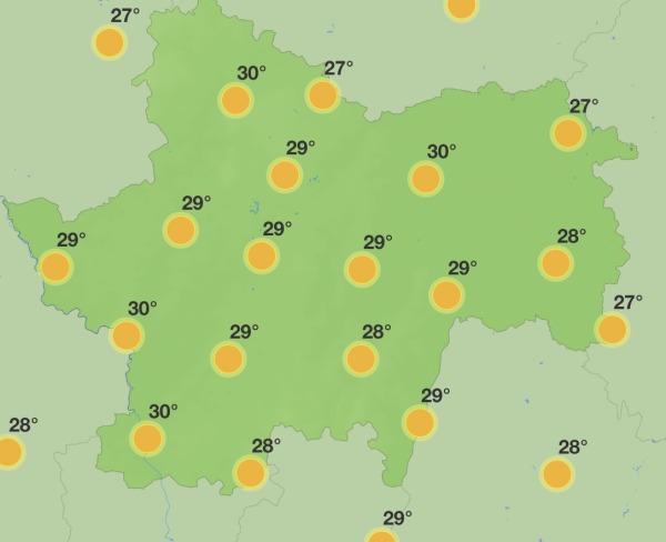 De + 10 à +15°c en quelques jours sur la Saône et Loire... 