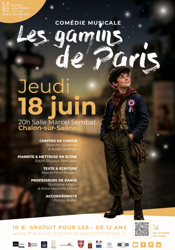 Les chœurs d'enfants de la maîtrise Chalonnaise Saint Charles annoncent leur comédie musicale 