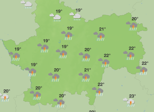 Un temps orageux lundi en Saône et Loire avant le retour du soleil 