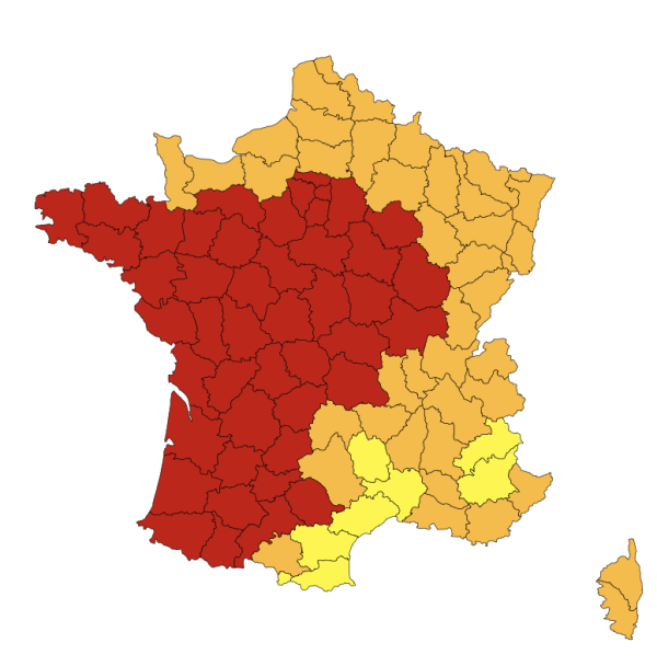 Vigilance extrême canicule - La Saône et Loire passe en rouge ce lundi 