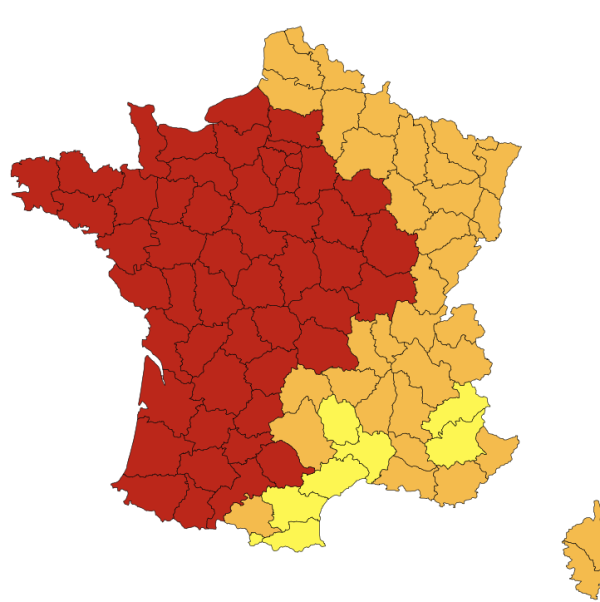 Canicule : 43,3°C dans le Cher,  41,7°c en Saône et Loire.. la France a connu sa journée la plus chaude depuis le début des relevés officiels 