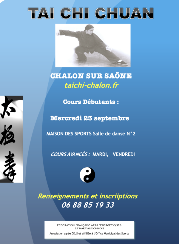 Taïchi Chalon relance les inscriptions pour la rentrée 