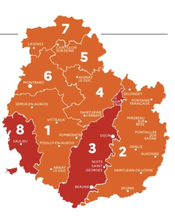 FEUX DE FORETS - Le risque s'accentue en Côte d'Or... le secteur de Beaune en rouge 