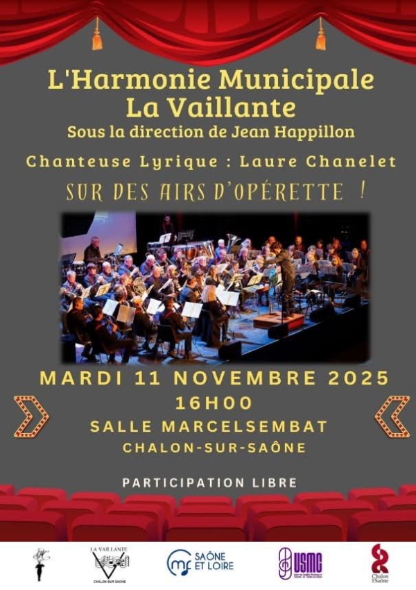 La Vaillante - L'Harmonie municipale en concert le 11 novembre 