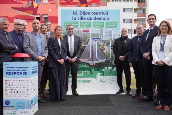 Dijon inaugure la plus grande opération urbaine d’auto-consommation collective d’énergie de France et le premier quartier rénové à énergie positive