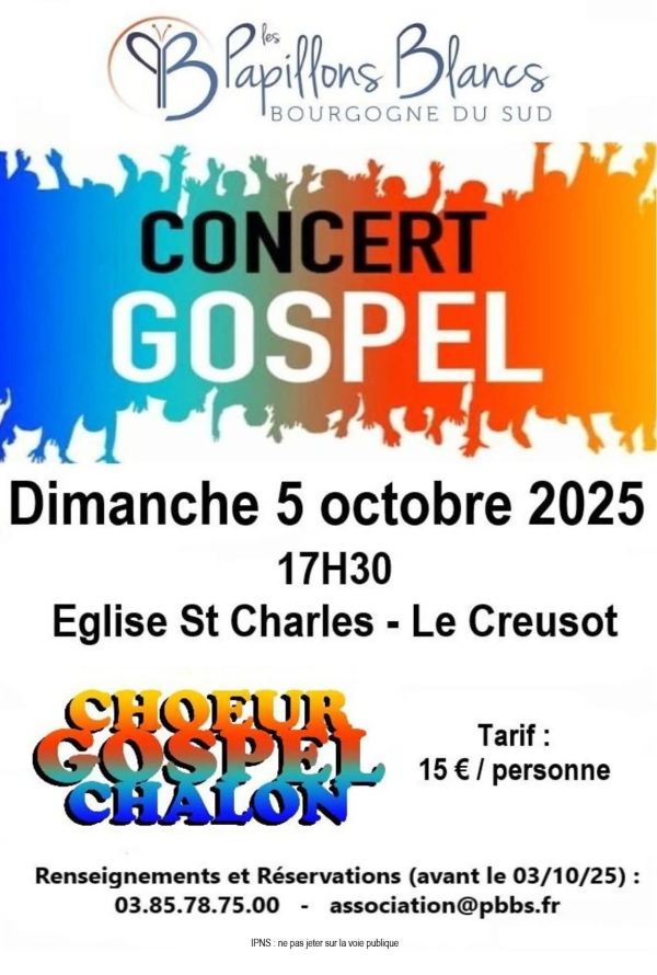 Grand concert organisé par les Papillons Blanc Bourgogne du Sud au Creusot 